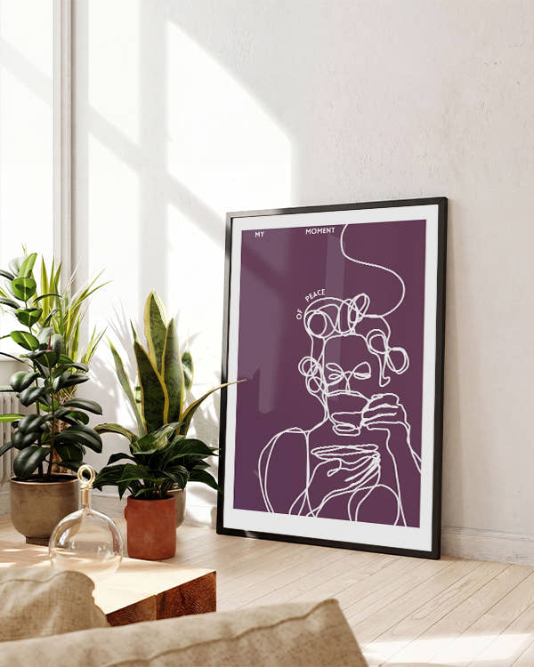My Moment | Line Art Poster