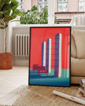 No One Came | Moderne Abstraktkunst Poster