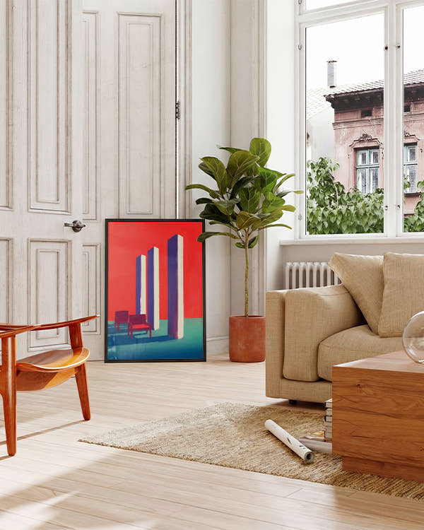 No One Came | Moderne Abstraktkunst Poster