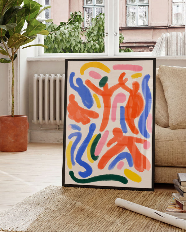 Playground | Abstraktes Farbspiel-Poster