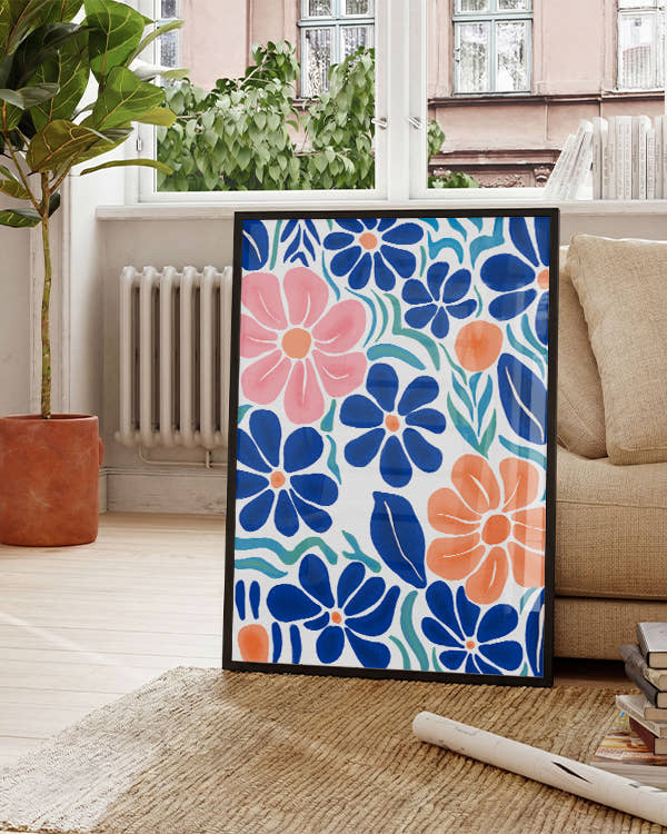 Prairie en rêve | Florale Illustration Poster