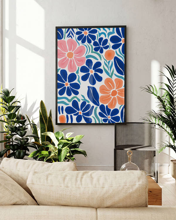 Prairie en rêve | Florale Illustration Poster