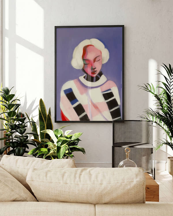 Quiet Mode | Sanfte Porträtkunst Poster