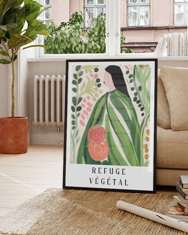 Refuge Végétal | Botanische Illustration Poster