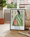 Refuge Végétal | Botanische Illustration Poster