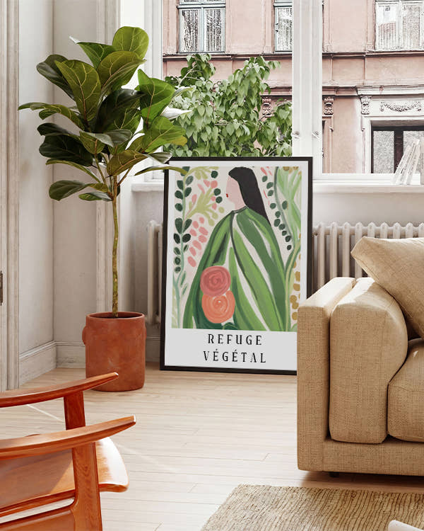 Refuge Végétal | Botanische Illustration Poster