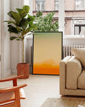 Farbverlauf von grün, beige, orange
