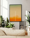 Farbverlauf von grün, beige, orange