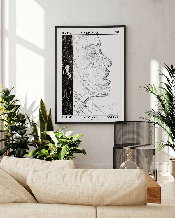 Data – Overflow | Line Art Poster