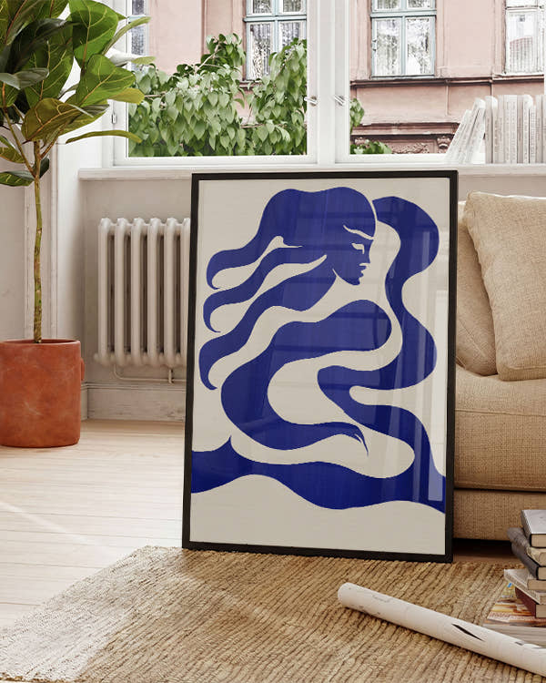 Mermaid | Abstrakte Illustration Poster