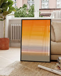 Farbverlauf von Orange, blau, rosa, braun, grün