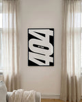 404 Not Found | Typografie Poster