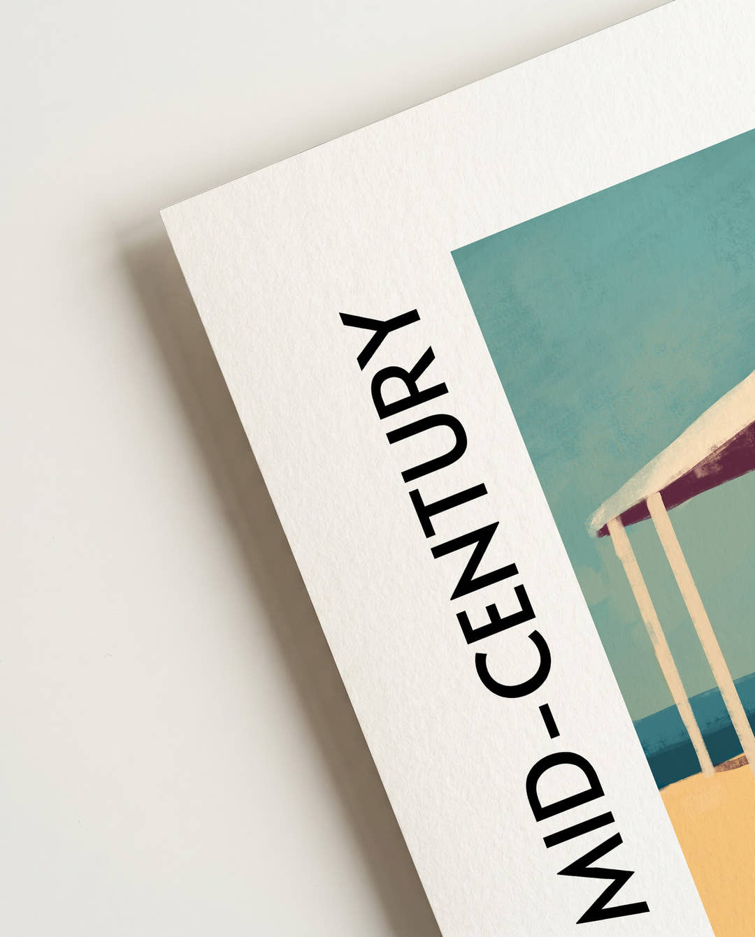 60s Mid Century Architecture | Retro-inspiriertes Architektur-Poster