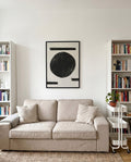 Abstraktes Kreis Poster modern – Abstract Black Circle