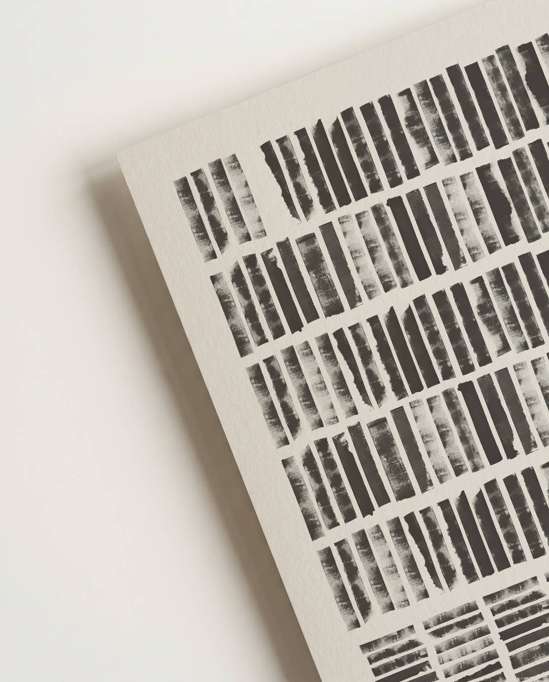 Abstraktes Textur Poster – Abstract Black Texture Grid