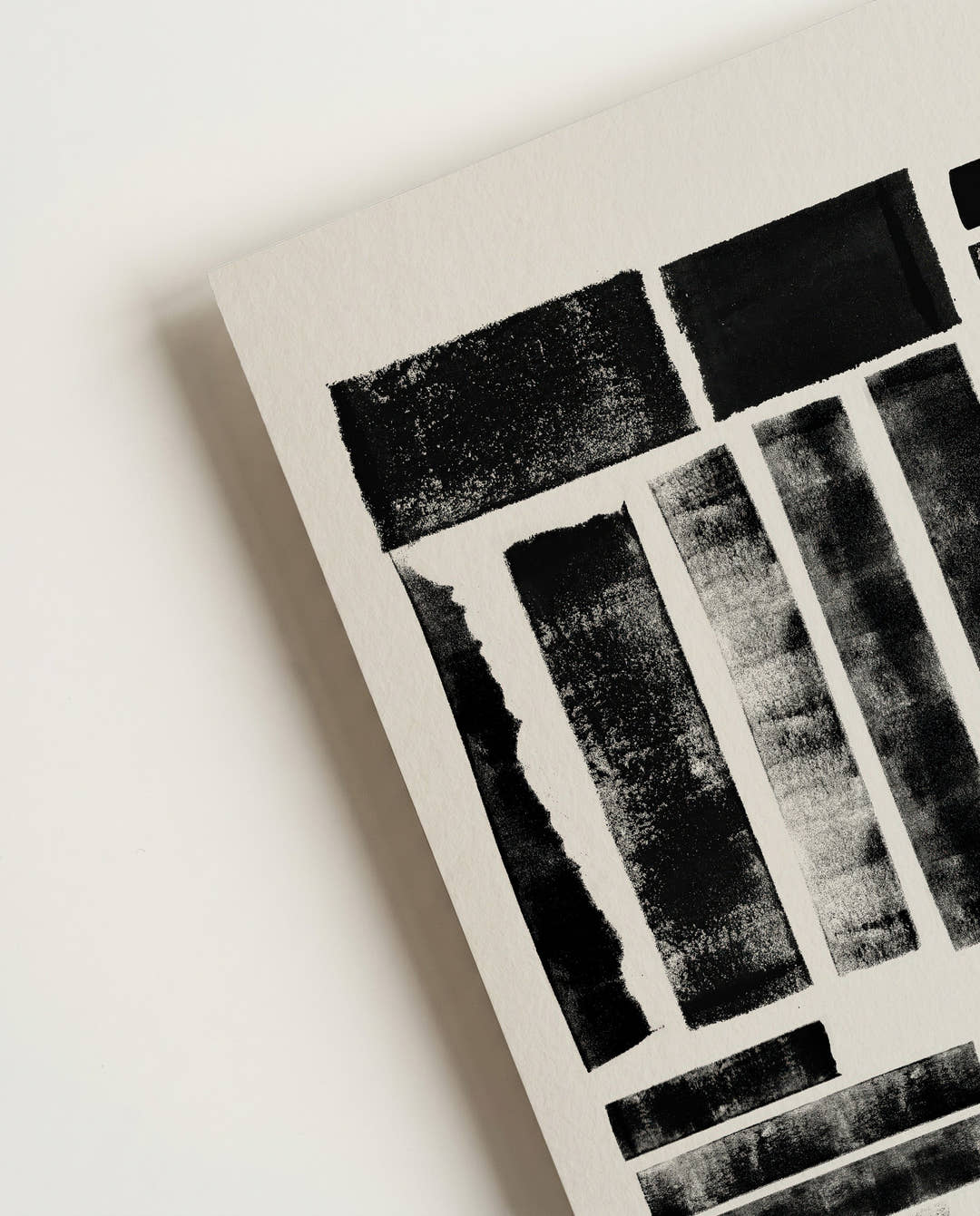 Abstraktes Raster Textur Poster – Abstract Black Texture