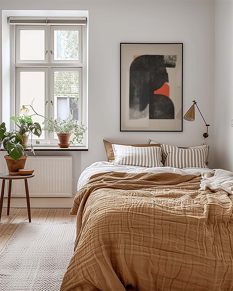 Abstrakte Pinsel Form Poster – Abstract Brush Form