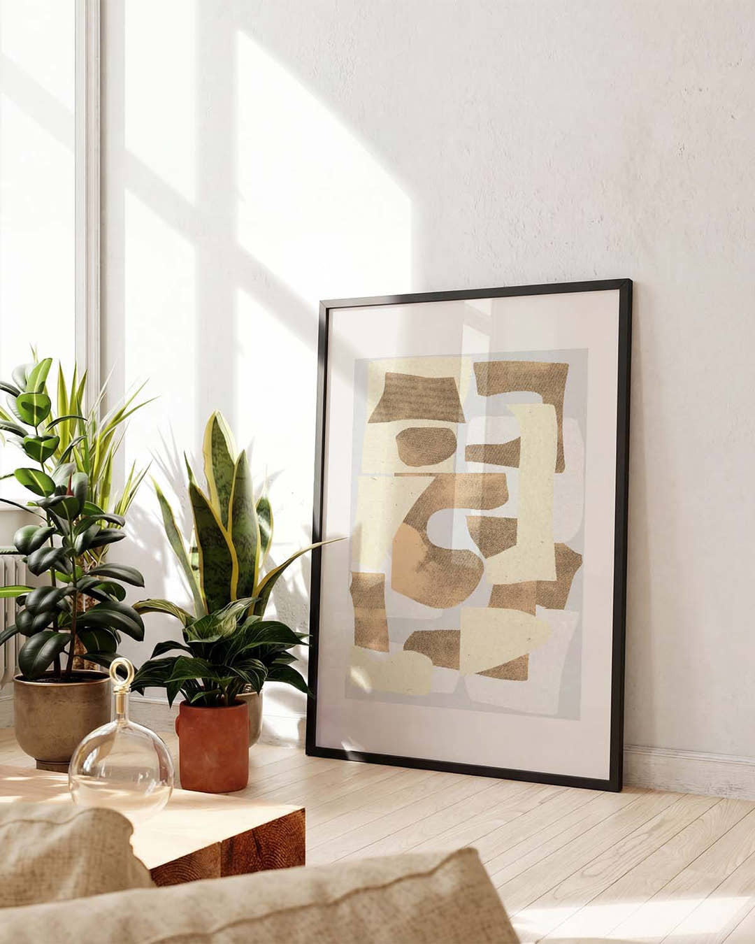 Abstraktes Collage Poster – Abstract Collage Forms