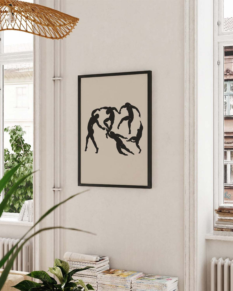 Abstraktes Figuren Poster modern – Abstract Figure Dynamics