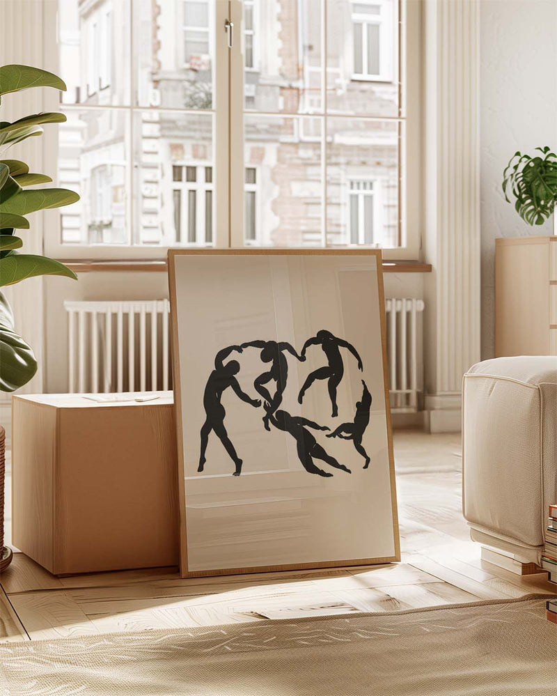 Abstraktes Figuren Poster modern – Abstract Figure Dynamics
