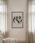 Abstraktes Figuren Poster modern – Abstract Figure Dynamics