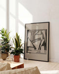 Abstraktes Grau Collage Poster – Abstract Grey Collage