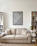 Minimalistisches Linienstruktur Poster – Abstract Grey Line Texture