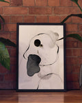 Abstraktes Ink Portrait Poster – Abstract Ink Portrait