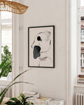 Abstraktes Ink Portrait Poster – Abstract Ink Portrait