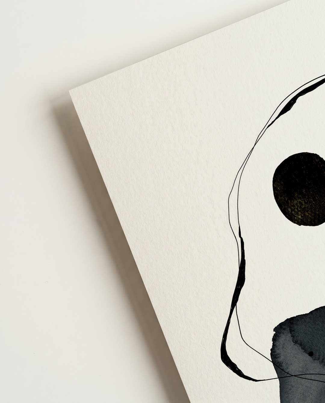 Abstraktes Ink Portrait Poster – Abstract Ink Portrait