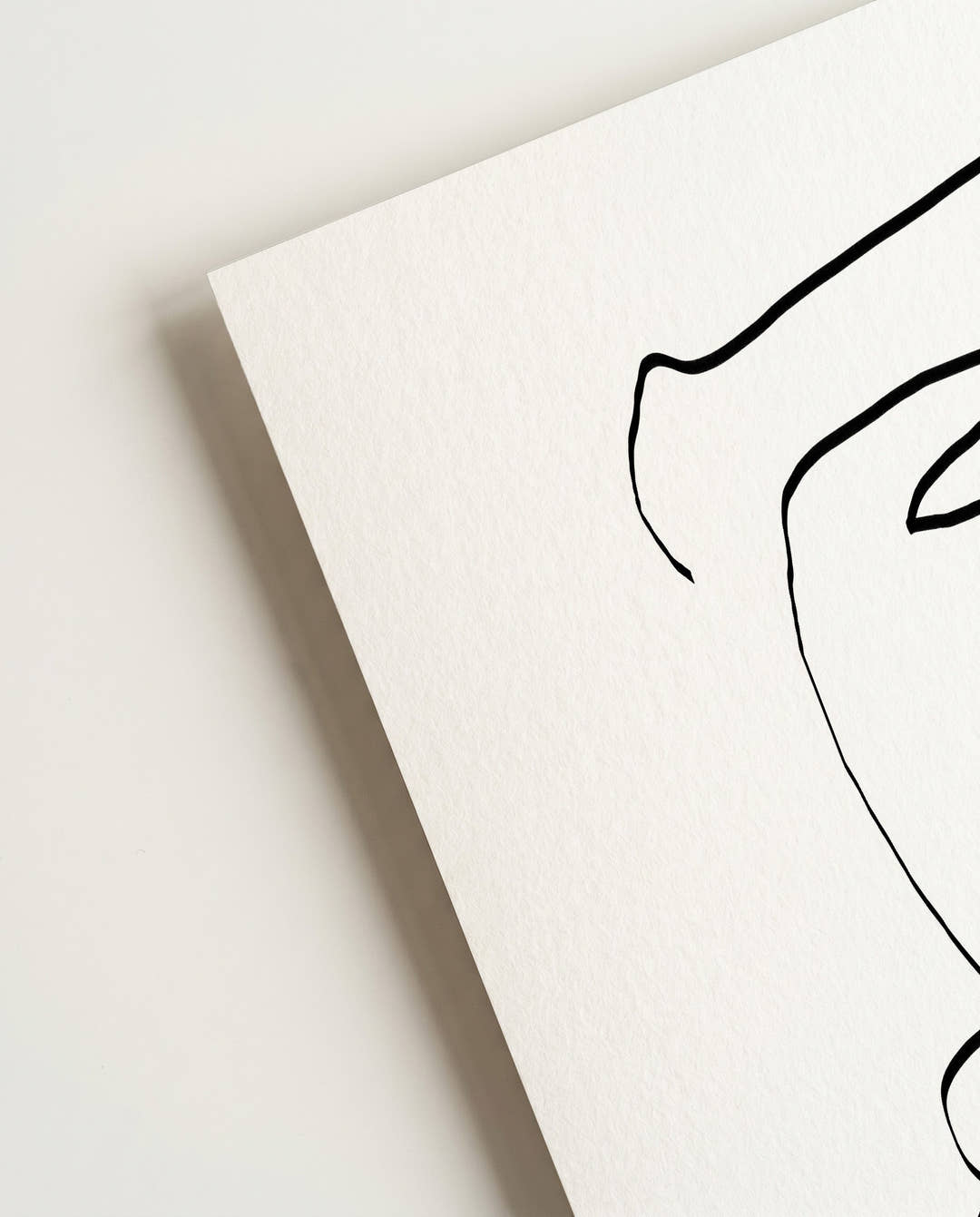 Abstraktes Linien Portrait Poster – Abstract Line Portrait