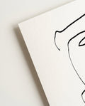 Abstraktes Linien Portrait Poster – Abstract Line Portrait