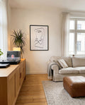 Abstraktes Linien Portrait Poster – Abstract Line Portrait