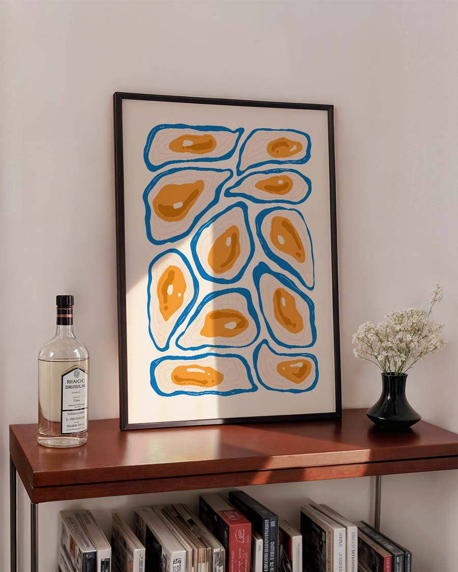 Abstraktes Poster mit organischem Muster – Abstract Organic Pattern