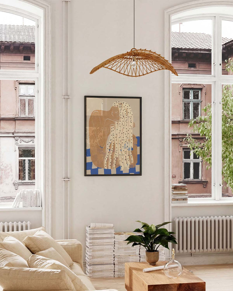 Abstraktes Terracotta Kunstposter – Abstract Terracotta
