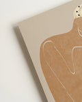 Abstraktes Terracotta Kunstposter – Abstract Terracotta