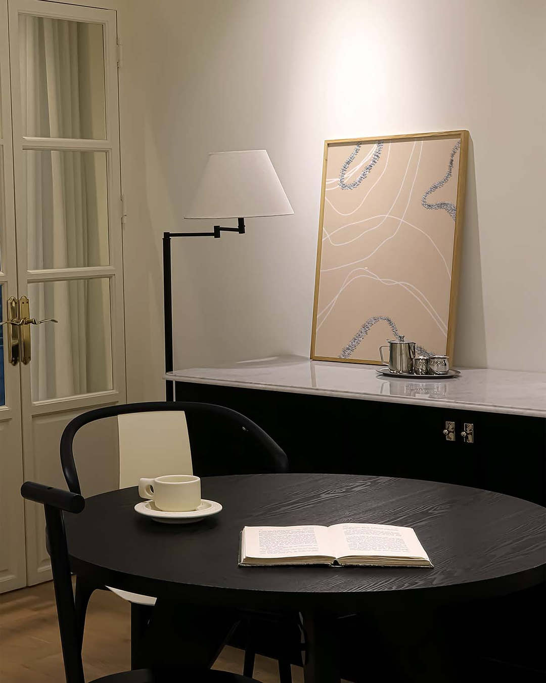 Abstraktes Linien Poster modern – Abstract Terrain Lines