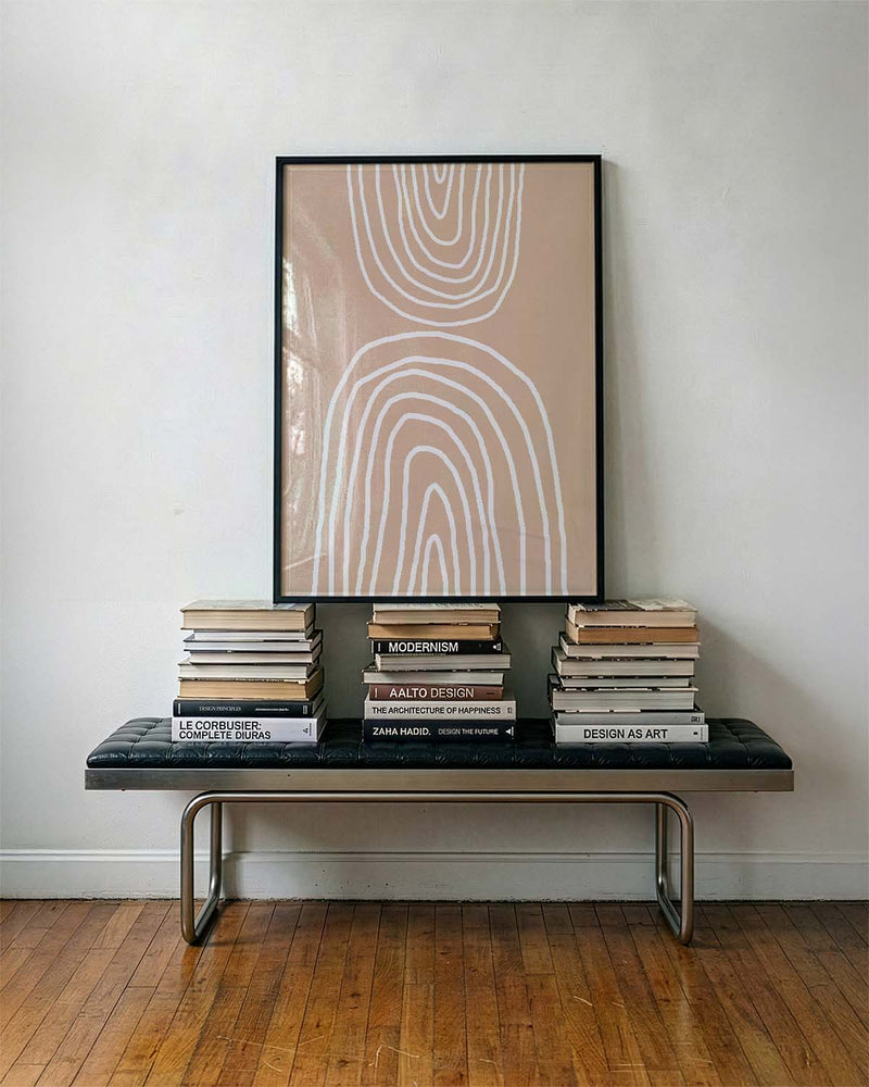 Topografisches Poster modern – Abstract Topographic Lines
