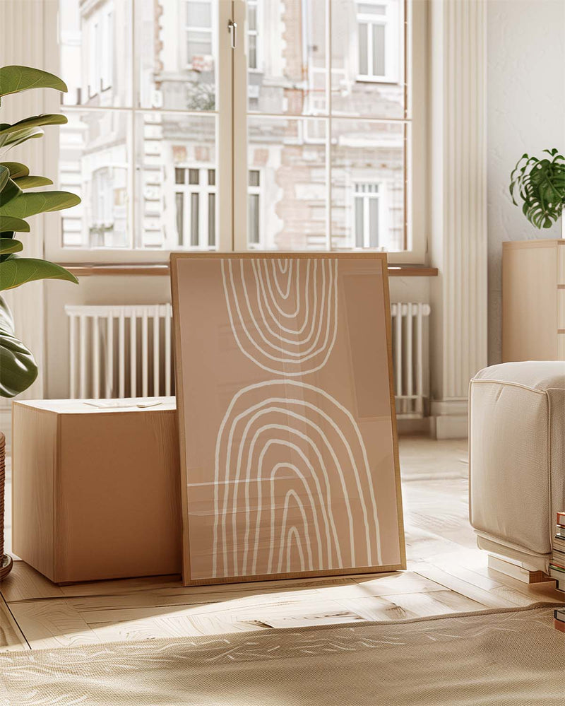 Topografisches Poster modern – Abstract Topographic Lines