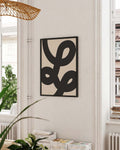 Abstraktes Linien Poster – Abstrakte Schleifenform