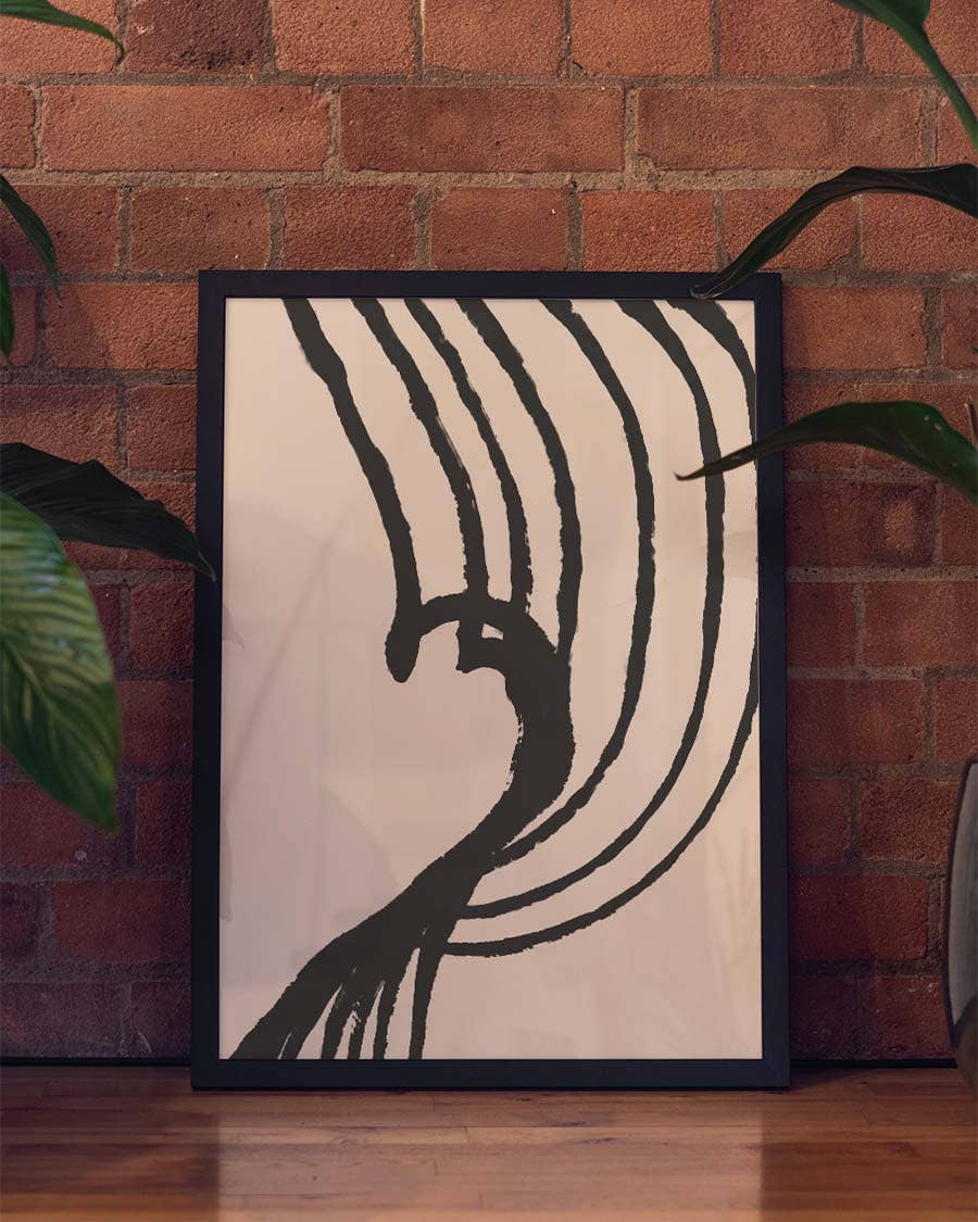 Abstrakte Wellen Poster – Abstrakte Wellenform