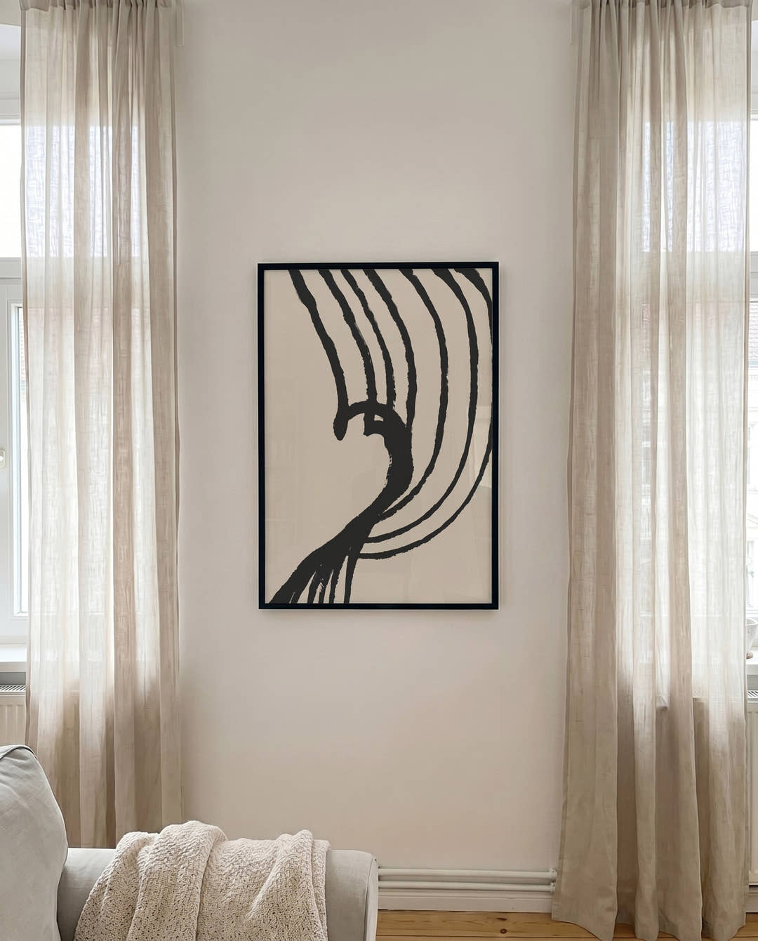 Abstrakte Wellen Poster – Abstrakte Wellenform