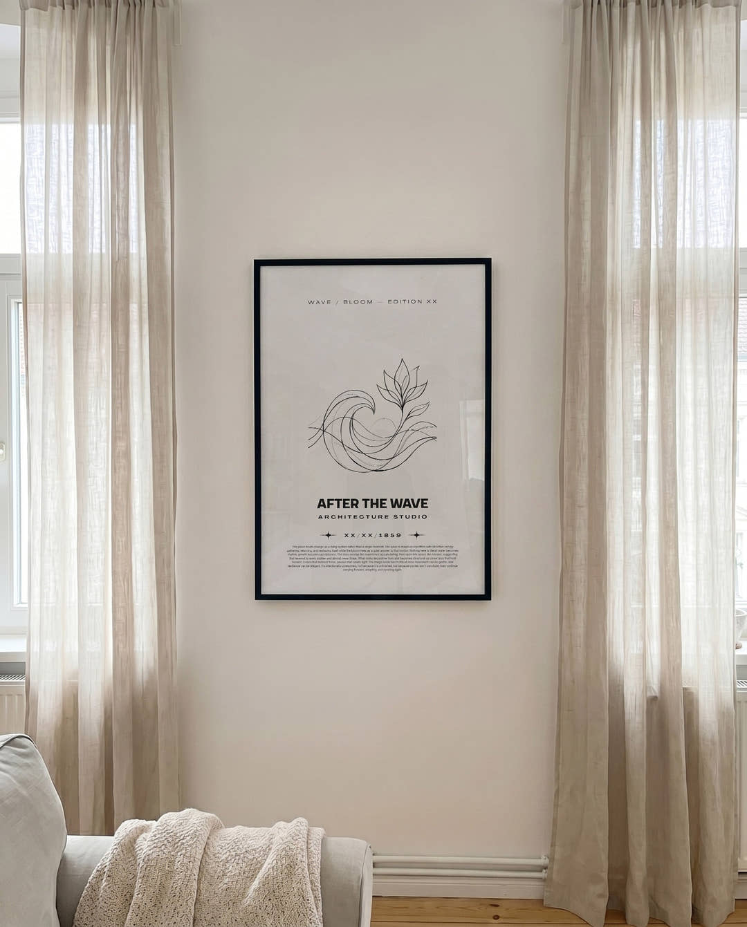 Welle Skizze Dekorationsposter – After the Wave