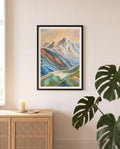 Alpenblick | Pastell Berg Poster