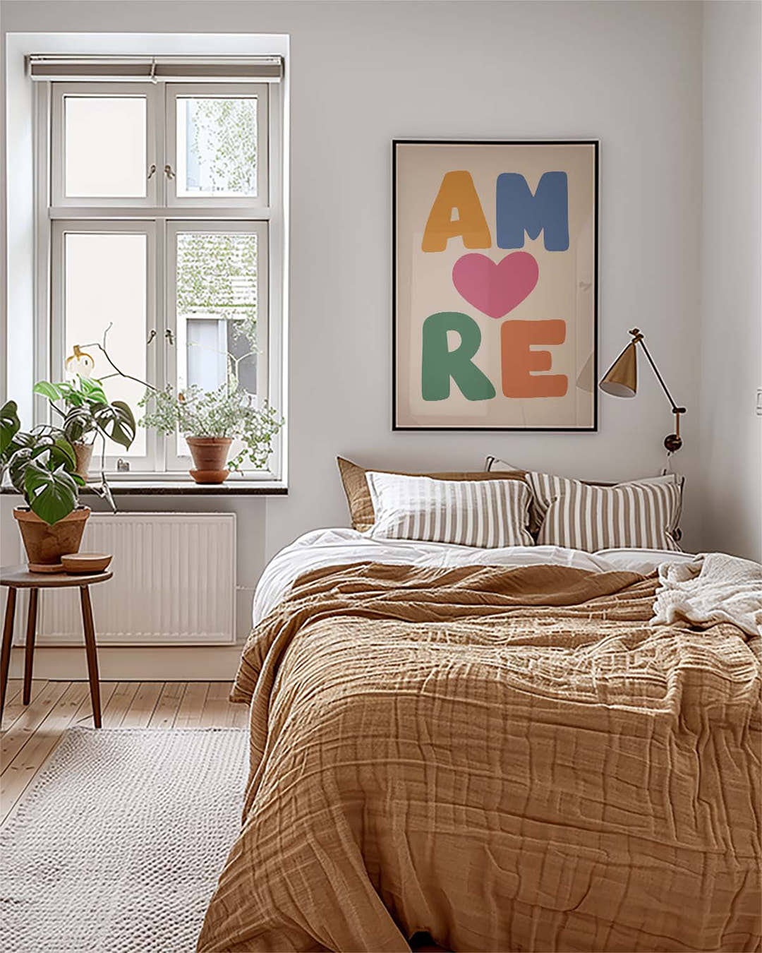 Modernes Typografie Poster Amore – Amore Typography