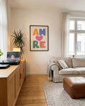 Modernes Typografie Poster Amore – Amore Typography