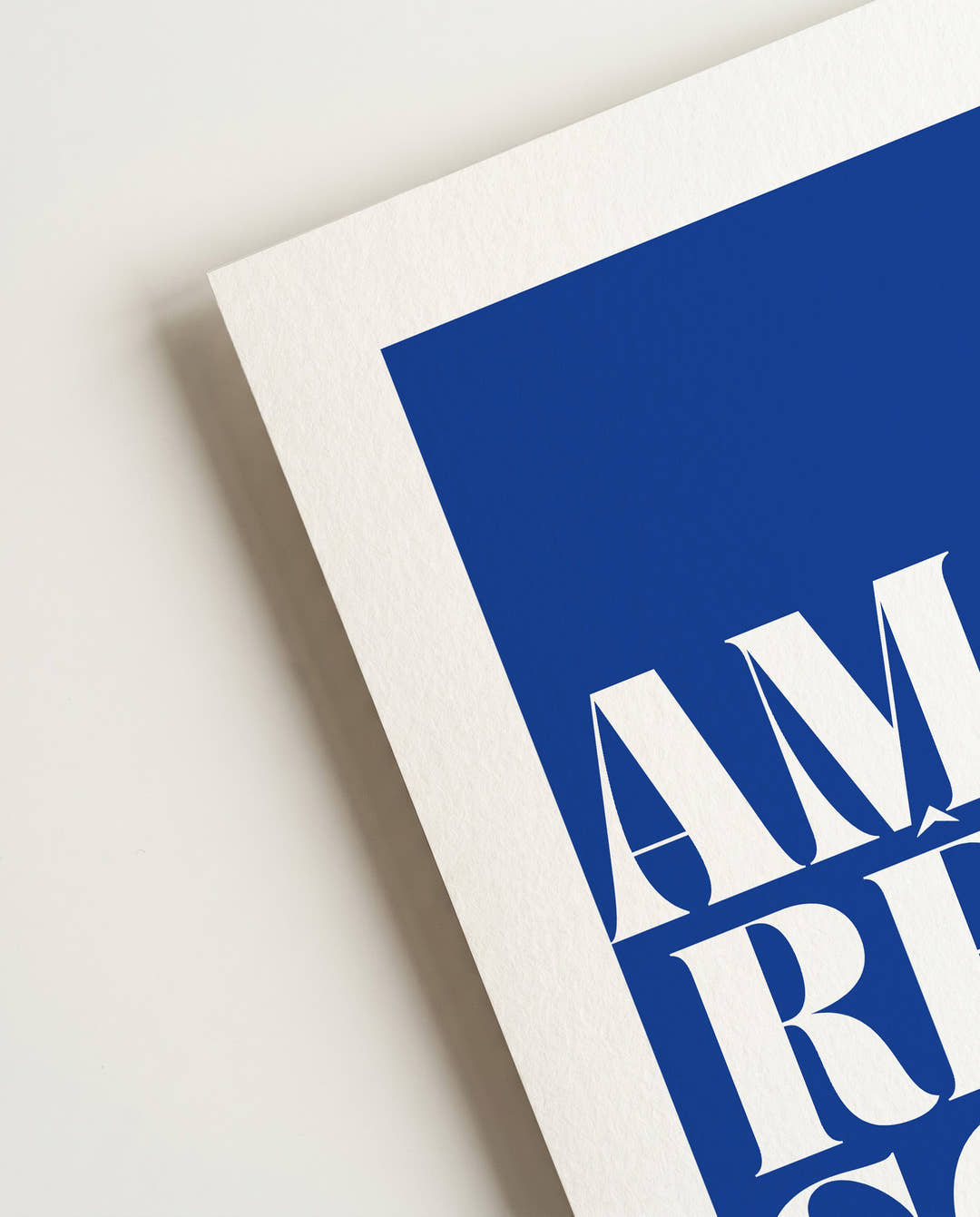 Amour | Modernes Typografie-Poster