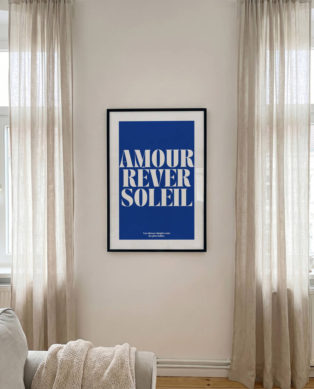 Amour | Modernes Typografie-Poster