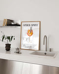 Vintage Aperol Spritz Cocktail Poster – Aperol Spritz