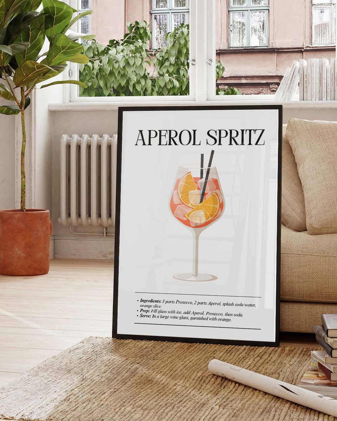 Vintage Aperol Spritz Cocktail Poster – Aperol Spritz